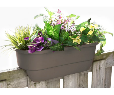 24" Dual Rail Outdoor Planter - Image 2