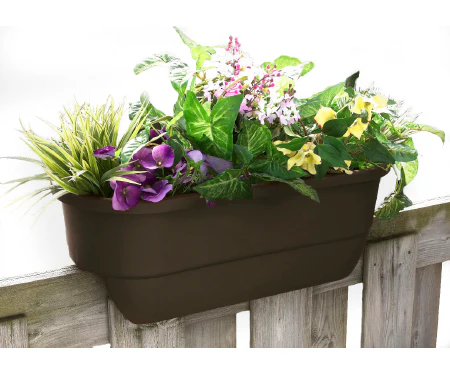 24" Dual Rail Outdoor Planter - Image 4