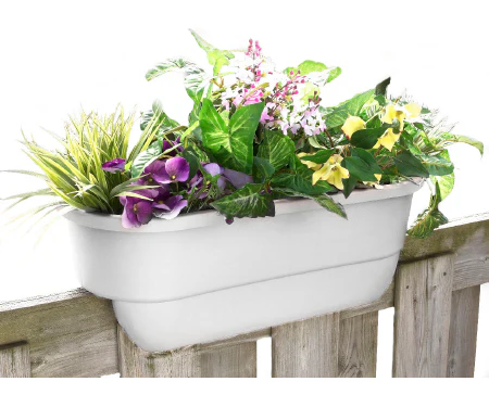 24" Dual Rail Outdoor Planter - Image 6