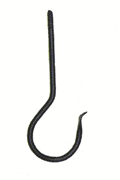 5" Ceiling Hook, Black