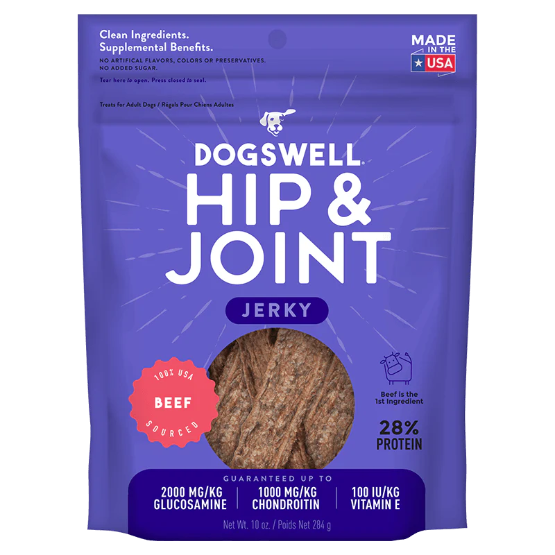 Dogswell Hip & Joint Jerky Treats, Beef, 10oz