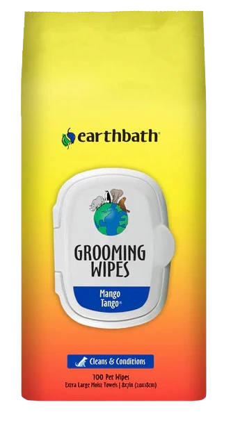 Earthbath Grooming Wipes for Pets - Mango Tango, 100ct