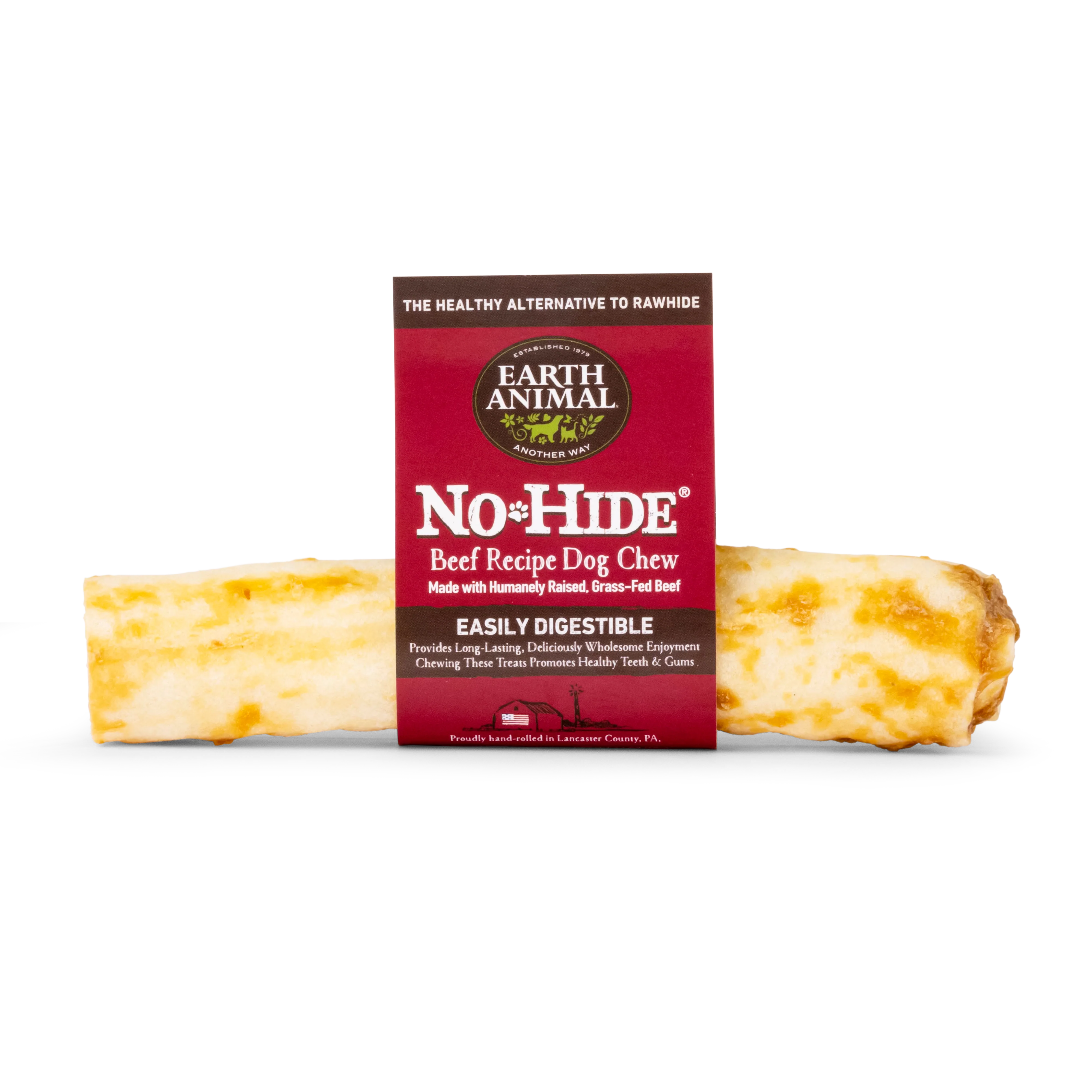 Earth Animal Beef No-Hide Wholesome Dog Chews- Medium, 7" - Image 2