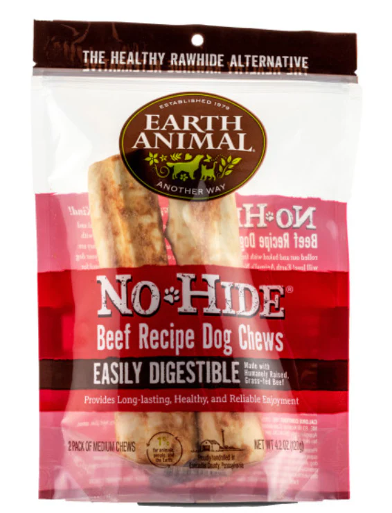 Earth Animal Beef No-Hide Wholesome Dog Chews- Medium, 7" - Image 4