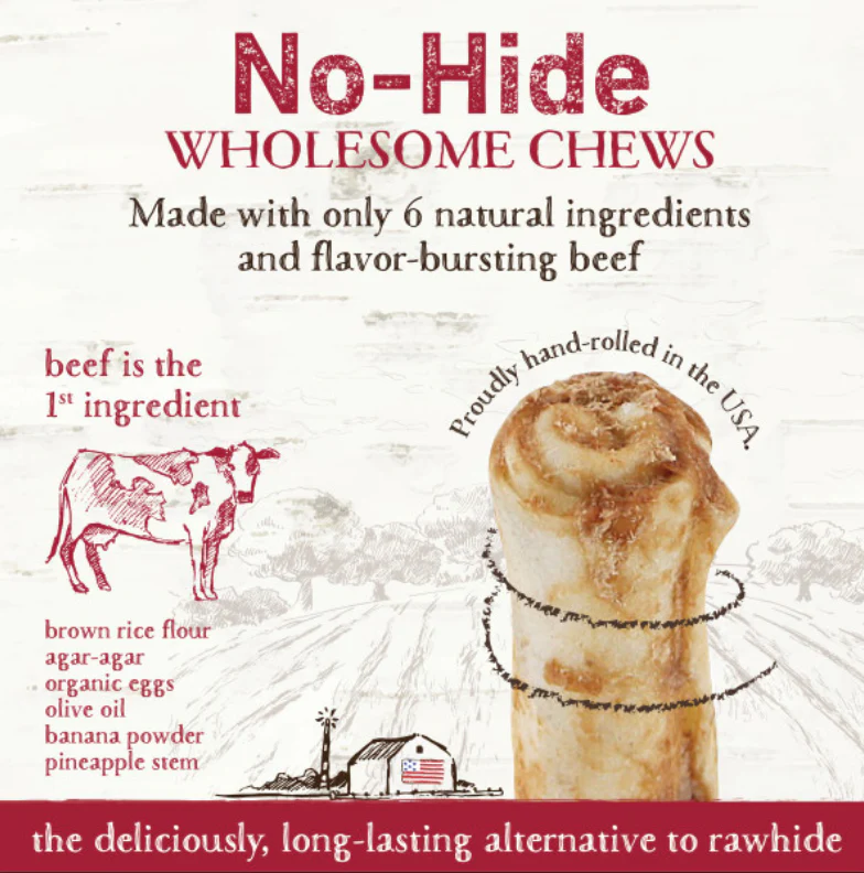 Earth Animal Beef No-Hide Wholesome Dog Chews- Medium, 7" - Image 6