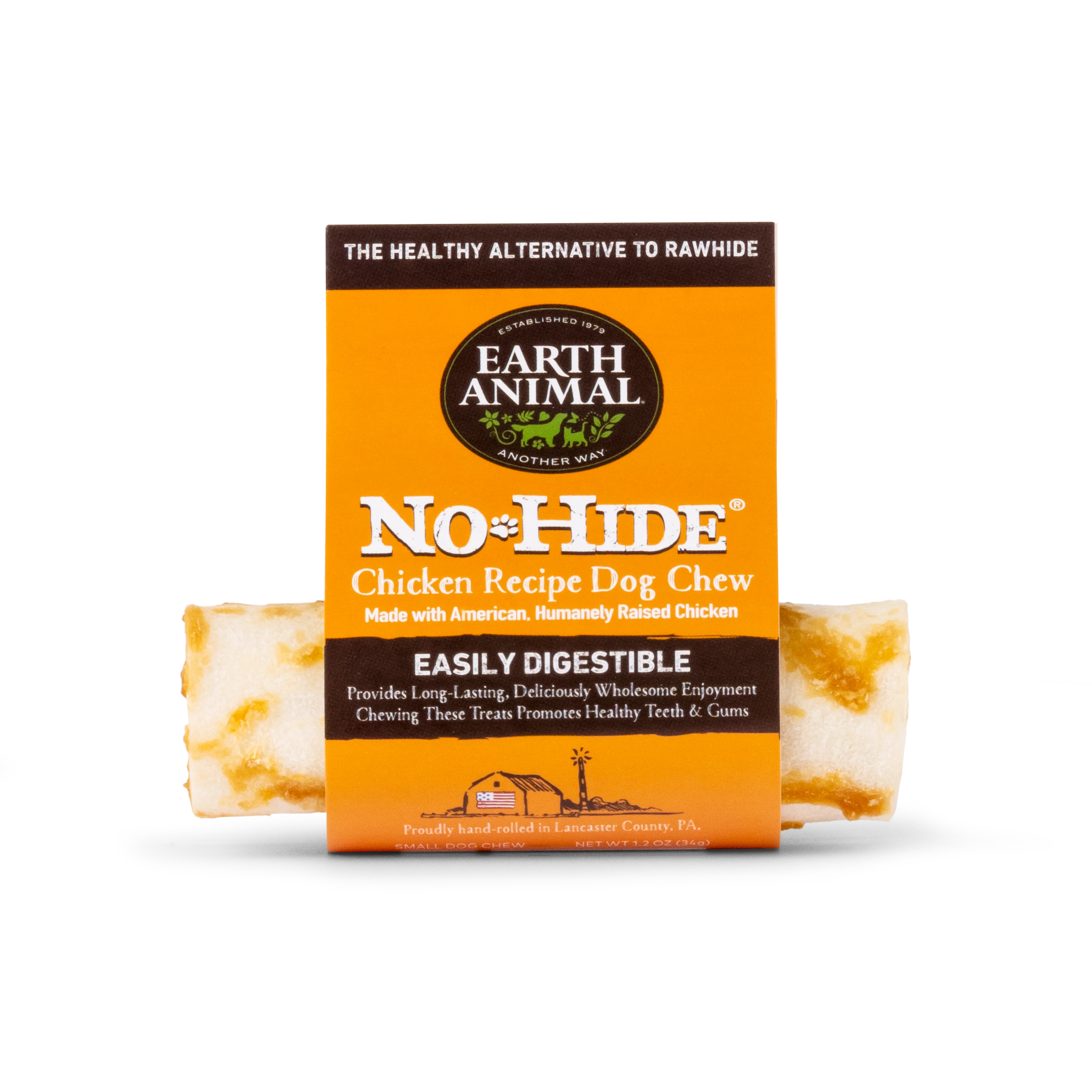 Earth Animal Chicken No-Hide Wholesome Dog Chews - Small, 4" - Image 2