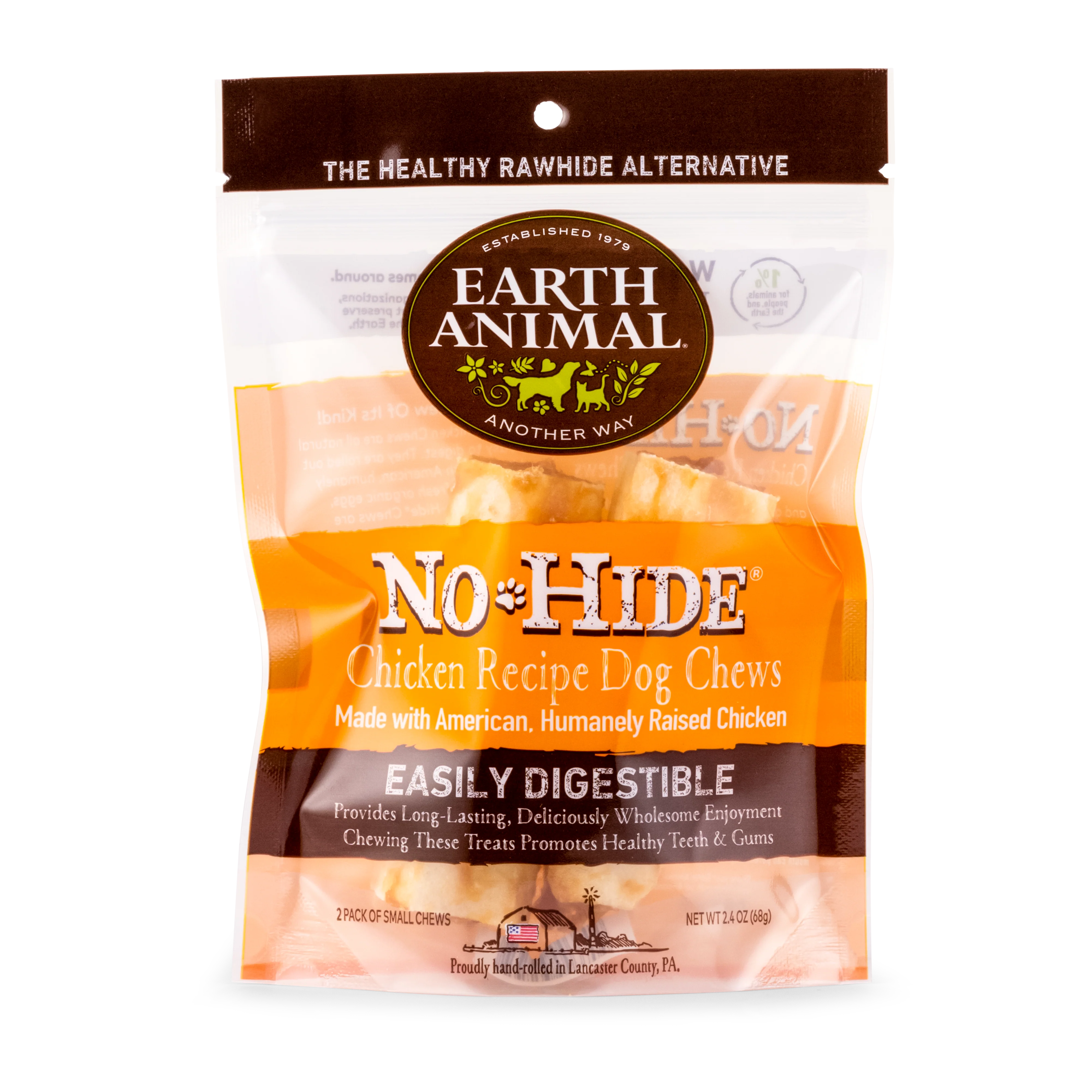 Earth Animal Chicken No-Hide Wholesome Dog Chews - Small, 4" - Image 4