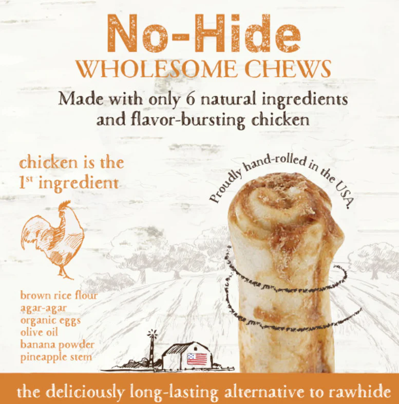 Earth Animal Chicken No-Hide Wholesome Dog Chews - Small, 4" - Image 6