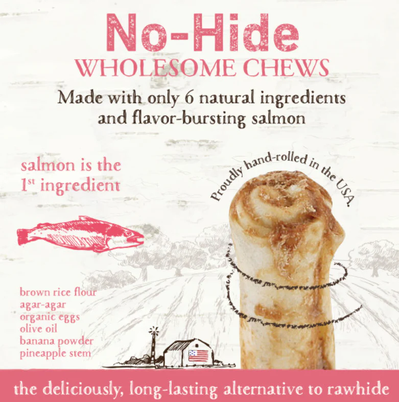 Earth Animal Salmon No-Hide® Wholesome Dog Chews- Medium, 7" - Image 6