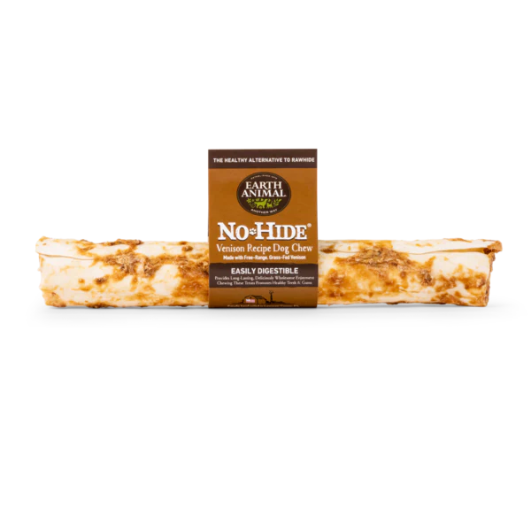 Earth Animal Venison No-Hide Wholesome Dog Chews - Large, 11" - Image 2