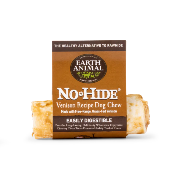 Earth Animal Venison No-Hide® Wholesome Dog Chews- Small, 4"