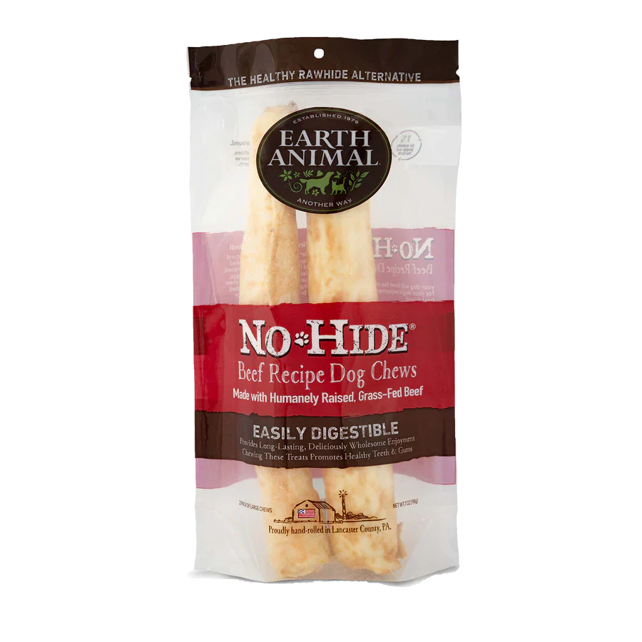 Earth Animal Beef No-Hide Wholesome Dog Chew 11" (2 pack)