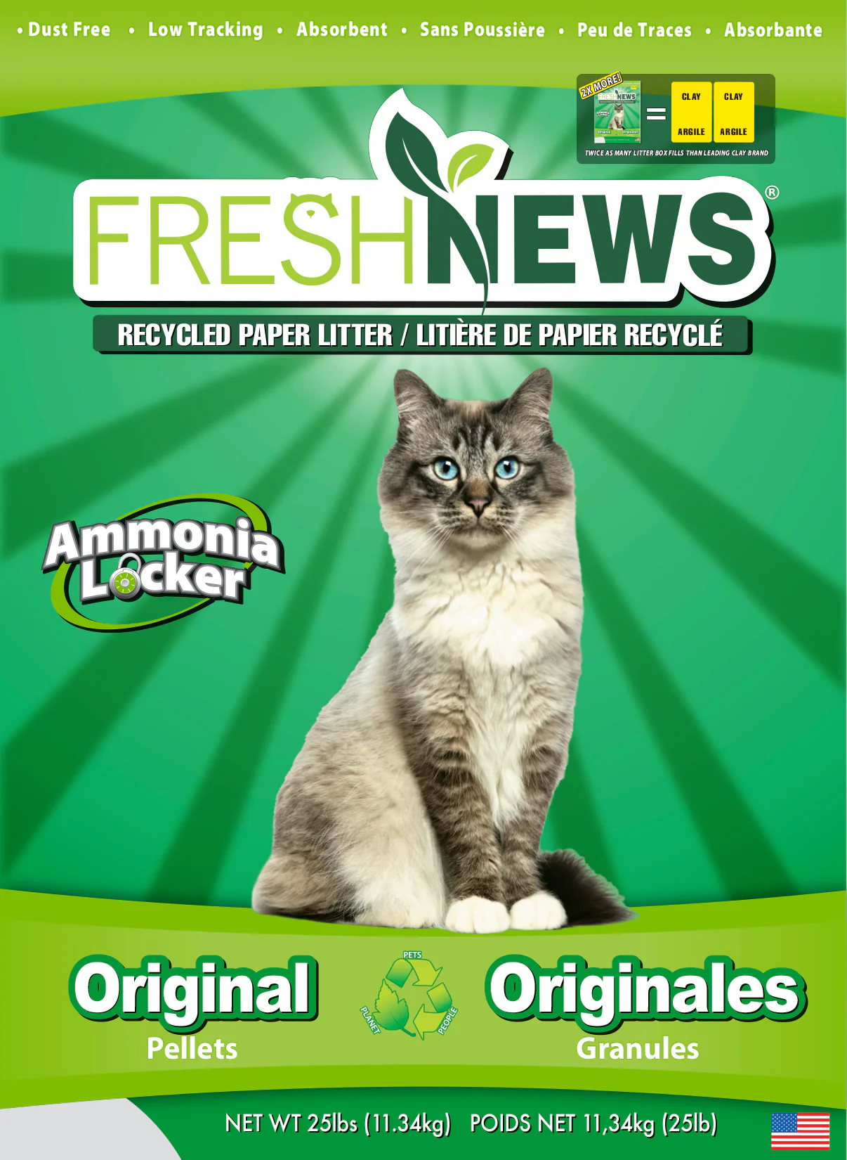 Fresh News Recycled Paper Cat Litter - Image 3