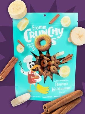 Fromm Crunchy O's Banana Kablammas Flavor Dog Treats, 6oz bag - Image 2