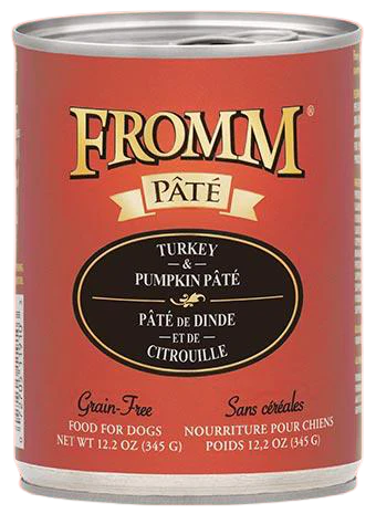 Fromm Grain Free Turkey & Pumpkin Pâté Canned Dog Food, 12.2 oz