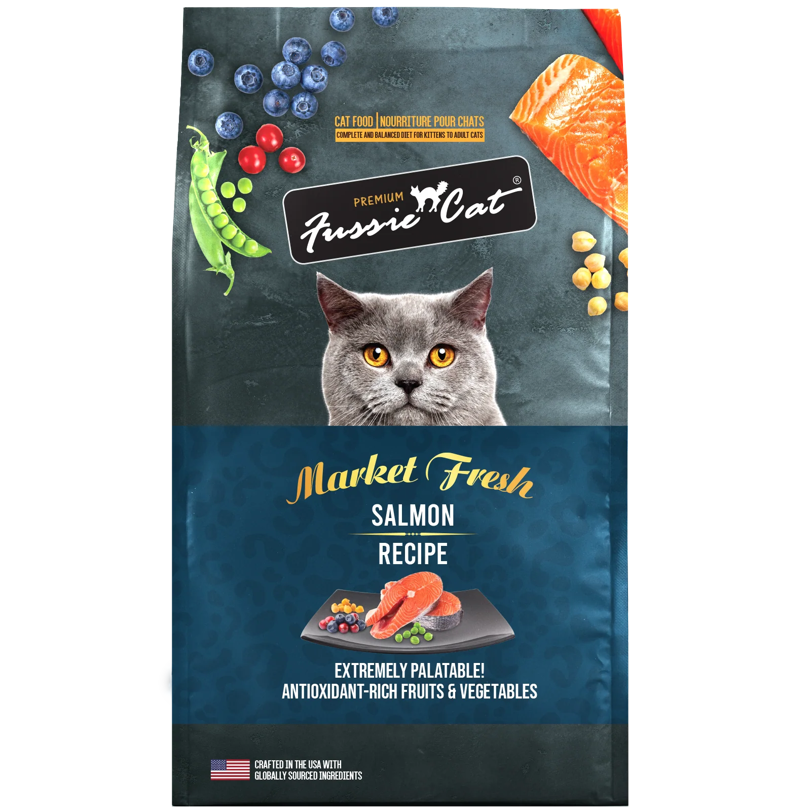 Fussie Cat Market Fresh Salmon Dry Cat Food