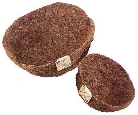 Basket Shaped Coco Liners – Natural Coco (16″ Dia.)