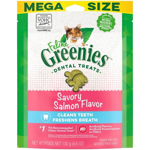 Greenies Feline Dental Salmon Flavor Cat Treats - Image 2