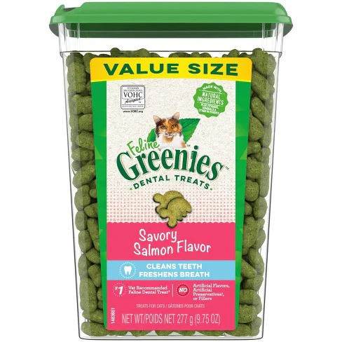 Greenies Feline Dental Salmon Flavor Cat Treats - Image 3