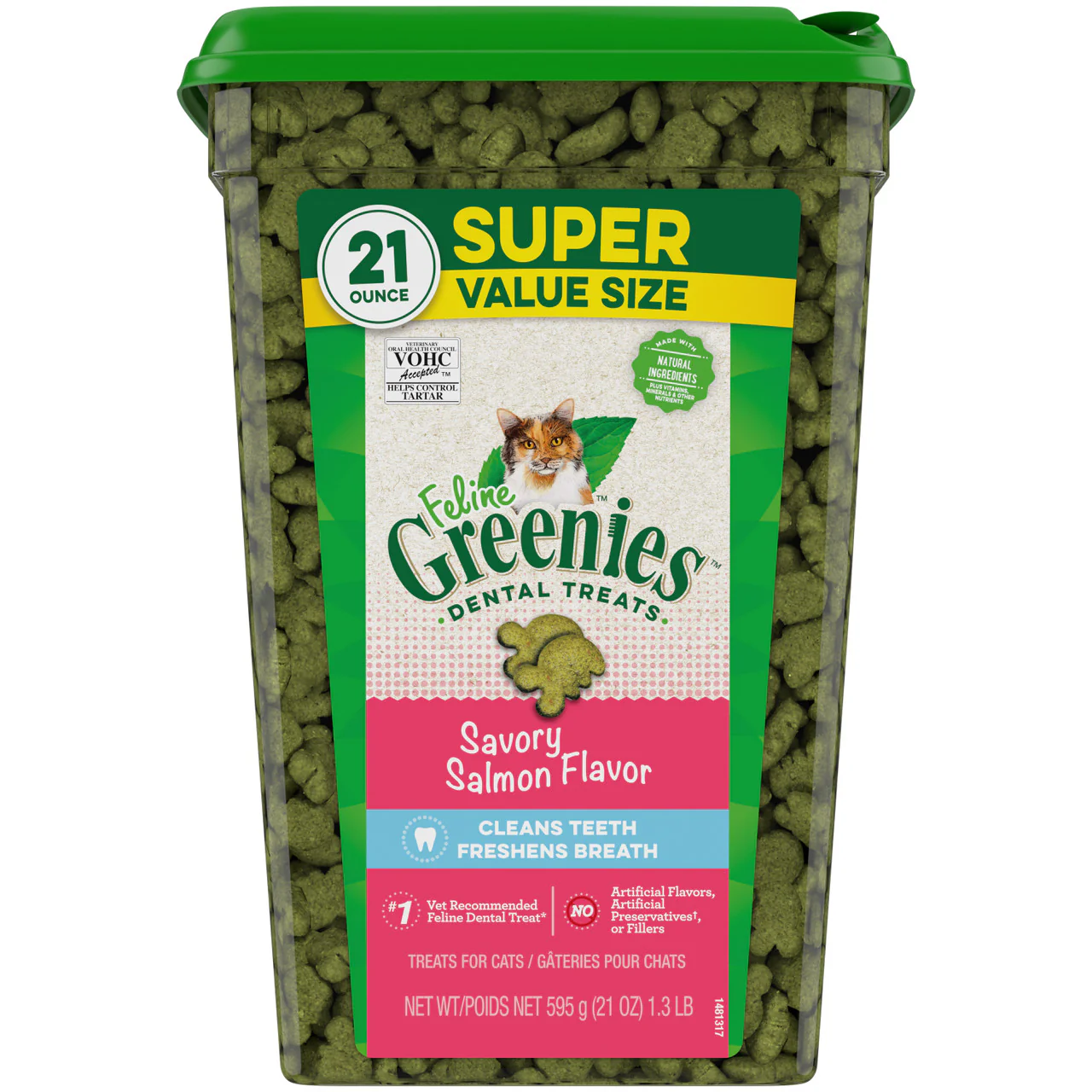Greenies Feline Dental Salmon Flavor Cat Treats - Image 4