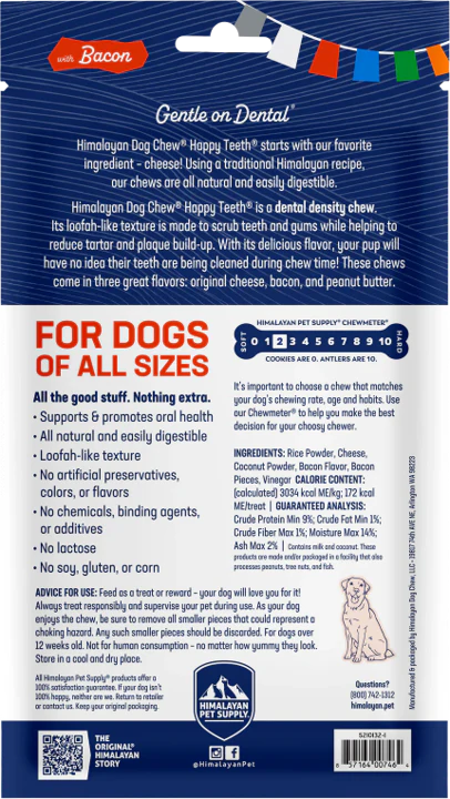 Himalayan Dog Chews Happy Teeth Bacon - Image 2