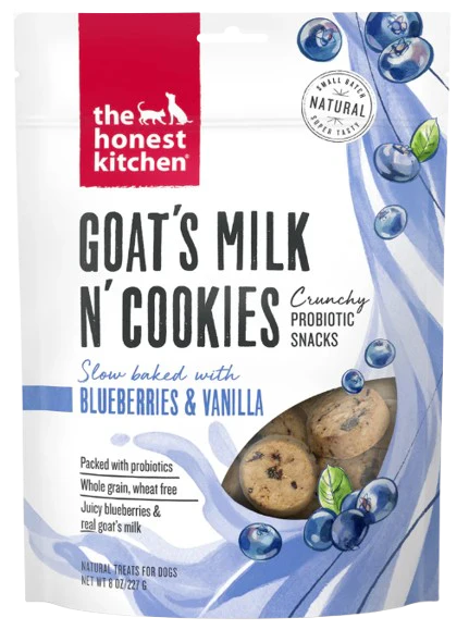 The Honest Kitchen Blueberry & Vanilla Goat's Milk N' Cookies Dog Treats, 8oz