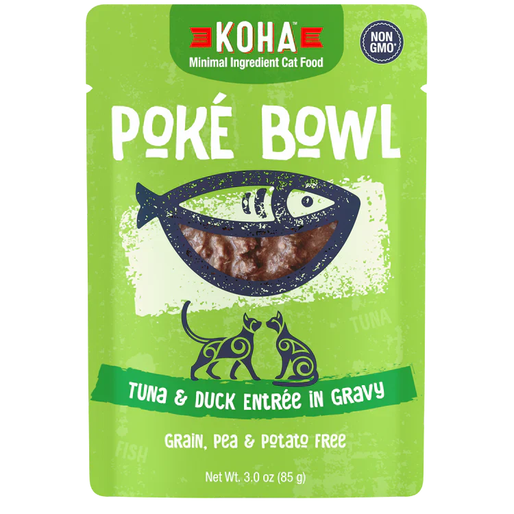 KOHAPoké Bowl Tuna & Duck Entrée in Gravy for Cats 3oz Pouch