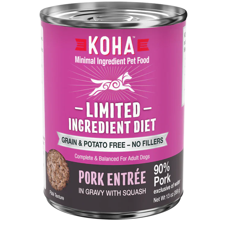 KOHA Limited Ingredient Diet Pork Entrée for Dogs 13oz Can