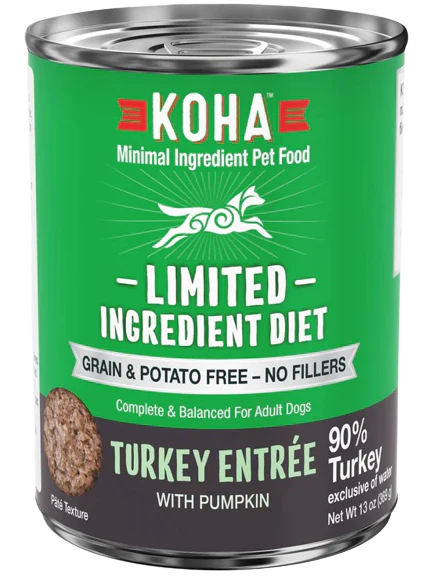 KOHA Limited Ingredient Diet Turkey Entrée Canned Dog Food, 13oz
