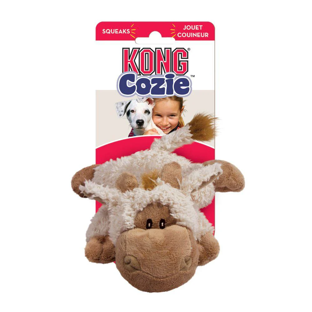 KONG Tupper Goat Medium Cozie Plush Dog Toys - Image 2