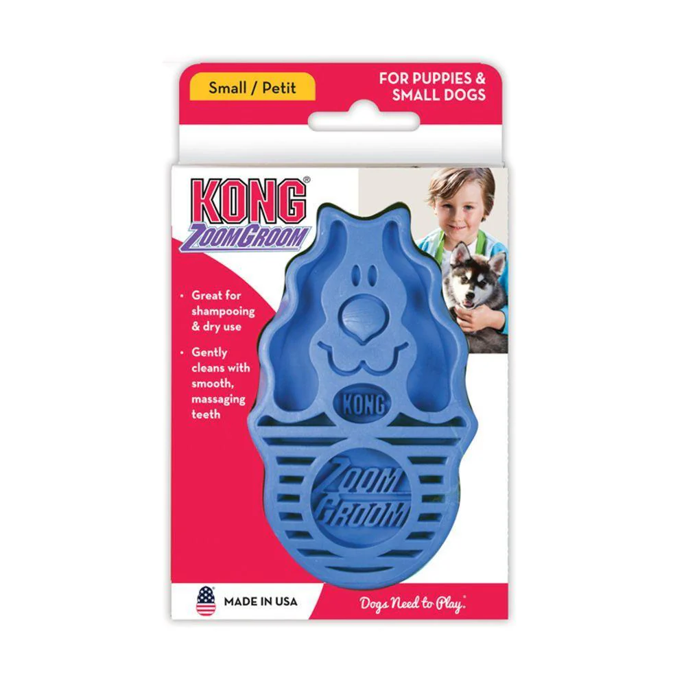 KONG ZoomGroom Brush for Dogs & Puppies - Image 3