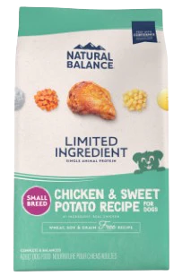 Natural Balance L.I.D. Limited Ingredient Diets Grain Free Adult Sweet Potato and Chicken Small Breed Dry Dog Food