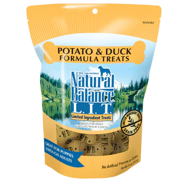 Natural Balance L.I.T. Limited Ingredient Treats Potato and Duck Dog Treats