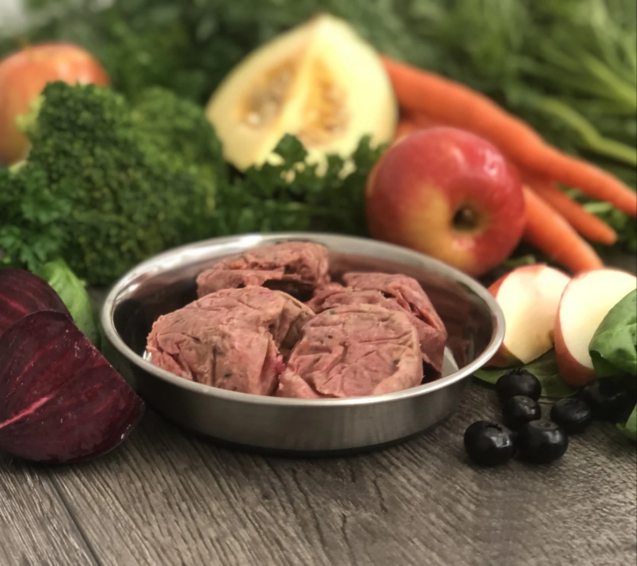 OC Raw Beef & Produce Patties Frozen Dog Food - Image 3
