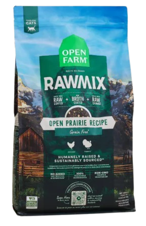 Open Farm RawMix Open Prairie Grain-Free Dry Cat Food, 2.25lbs
