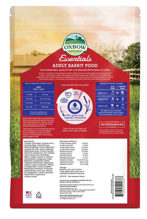 Oxbow Essentials - Adult Rabbit Food - Image 2