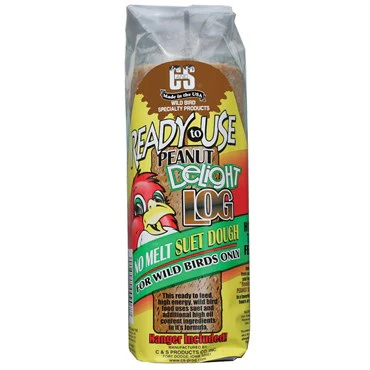 Peanut Butter Delight Log RTU No Melt Suet Dough - 16oz