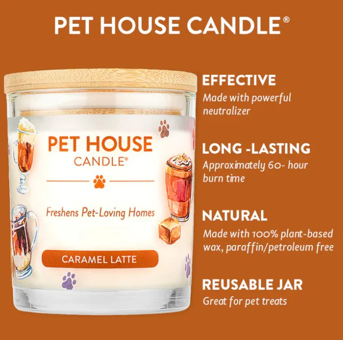 Pet House Candle Caramel Latte, 9oz - Image 4
