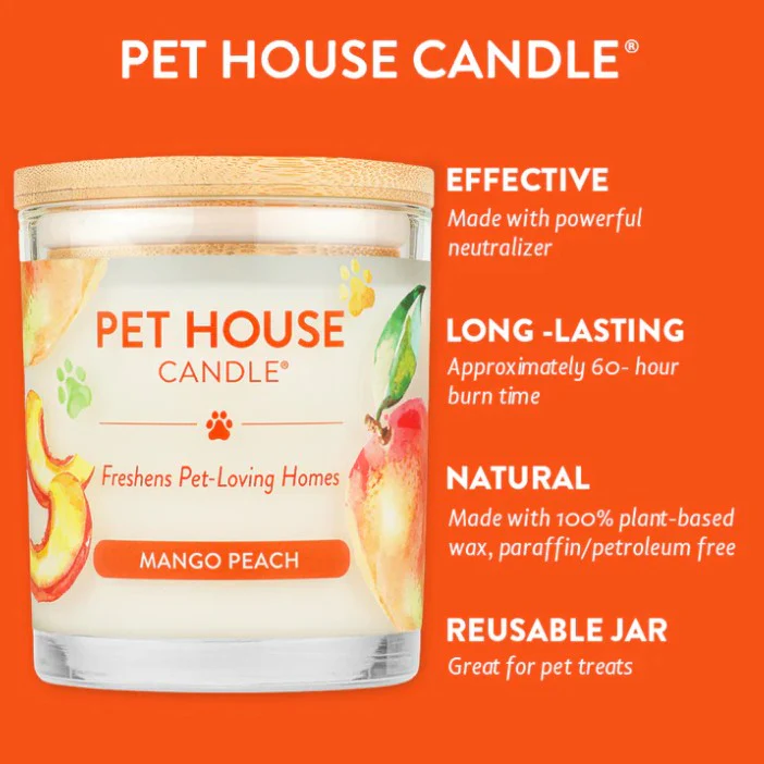 Pet House Candle, Mango Peach, 9oz - Image 4