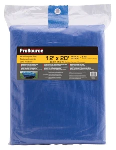Tarp, Blue Polyethylene, 20"LX12"W, 5ml Thick - Image 2