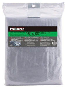 Tarp, Green & Silver Polyethylene, 20"LX16"W, 8ml Thick - Image 2