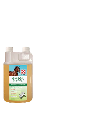 Purina Omega Match Equine Ahiflower® Oil Supplement- 32 OZ and 1 Gallon Available
