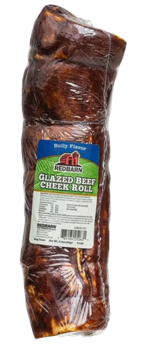 Redbarn Glazed Beef Cheek Rolls - Bully Flavor, Large