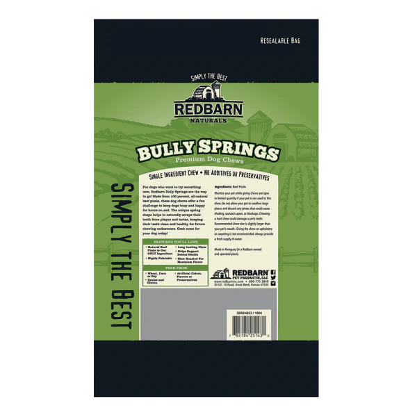 Redbarn Naturals Bully Spring - Small/Medium, 4-6" - Image 3