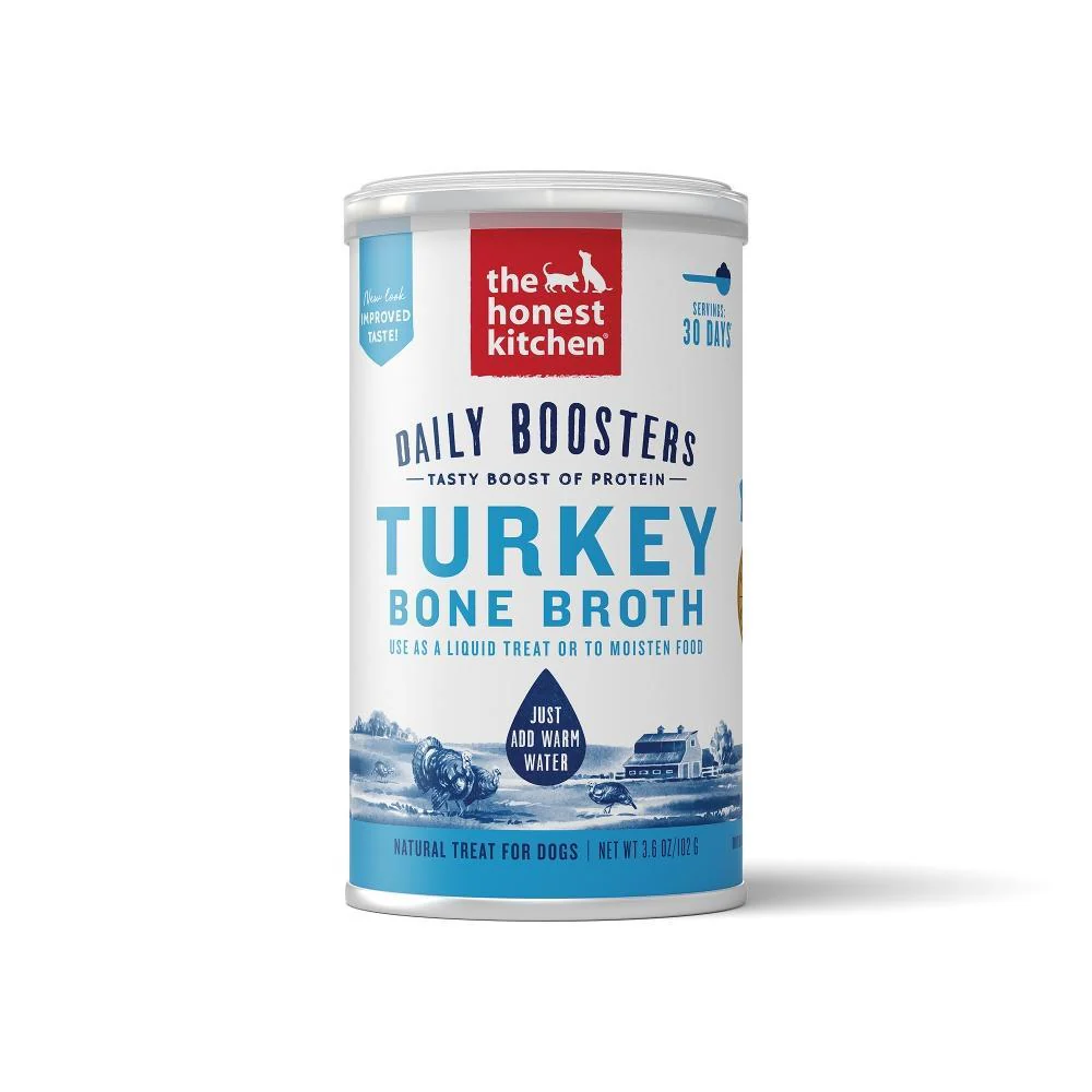 The Honest Kitchen Daily Boosters Turkey Bone Broth for Dogs