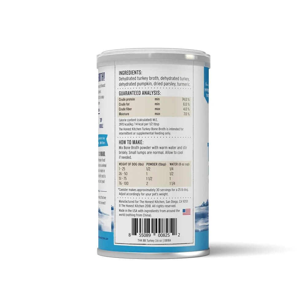 The Honest Kitchen Daily Boosters Turkey Bone Broth for Dogs - Image 2