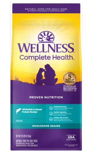 Wellness Complete Health Natural Adult Whitefish and Sweet Potato Recipe Dry Dog Food