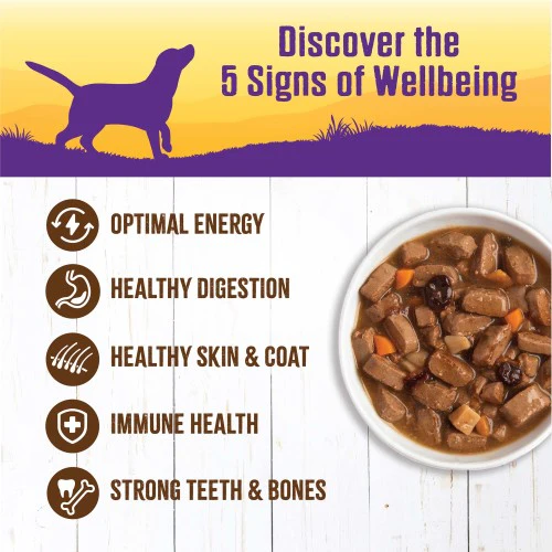 Wellness Grain Free Natural Turkey and Duck Stew with Sweet Potato and Cranberries Wet Canned Dog Food - Image 2