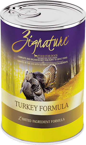 Zignature Canned Turkey Formula Dog Food, 13oz