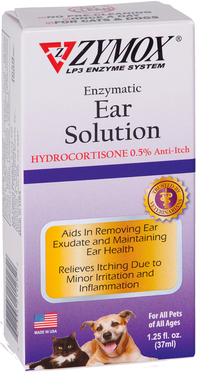 ZYMOX Enzymatic Ear Solution with 0.5% Hydrocortisone - Image 2